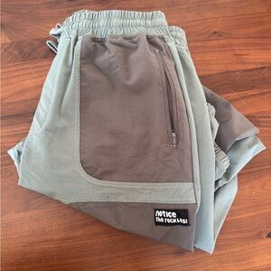 Notice the Reckless, Seaweed Green and Grey Hiking Pants, Size L